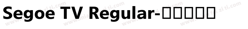 Segoe TV Regular字体转换